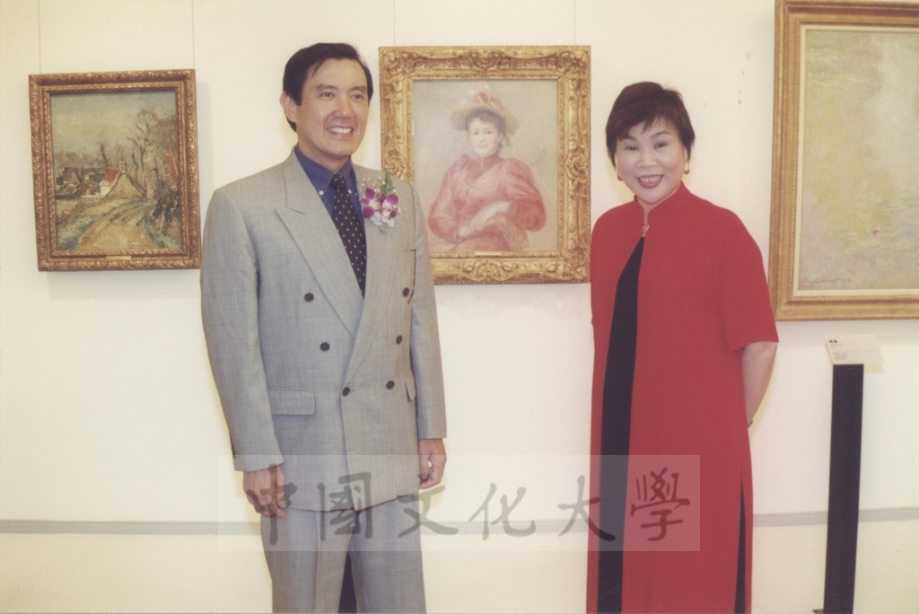 2000年10月1日教育部長曾志朗、台北市長馬英九參觀「西洋名畫展」的圖檔，第15張，共23張