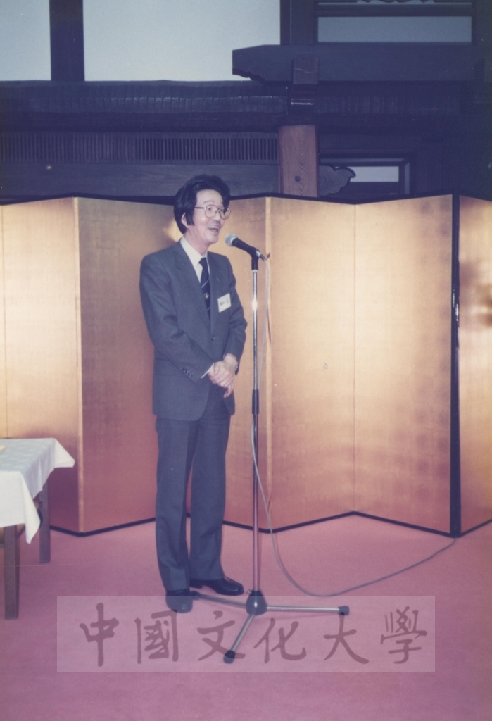 1991年4月3日董事長張鏡湖一行五人參加由日本友人姚旭燈先生、櫻井英太郎先生、關正夫先生等人於日本石油公司貴賓館所舉行的歡迎酒會的圖檔，第8張，共36張