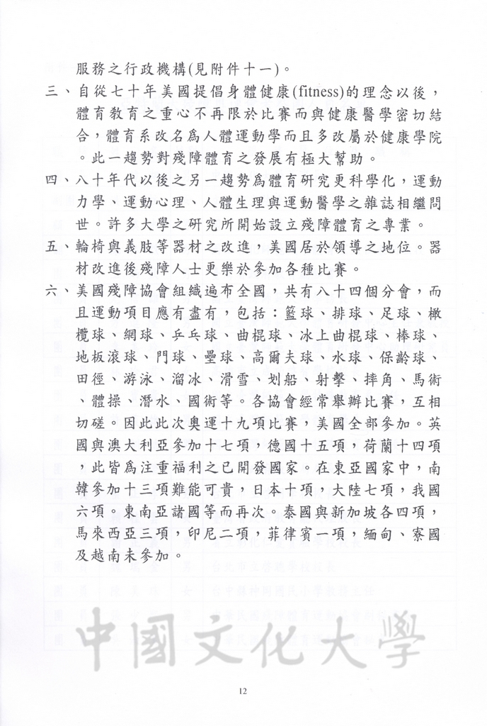 1996年8月13日-27日中華民國參加一九九六年亞特蘭大殘障奧林匹克運動會考察團赴美考察活動景況及報告表的圖檔，第63張，共115張