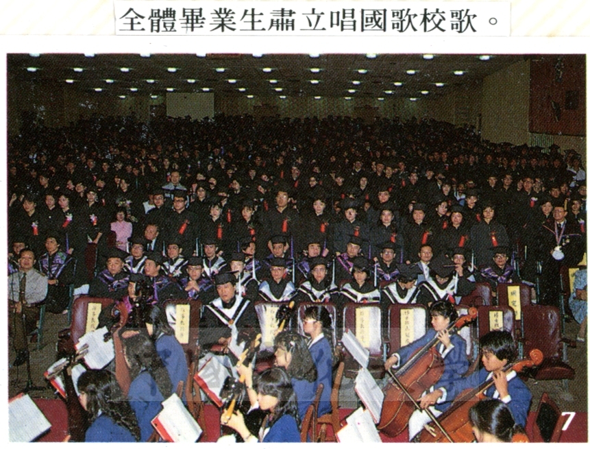 1987年6月7日中國文化大學七十五學年度畢業典禮的圖檔，第6張，共8張