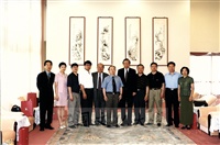 2001年6月14日大陸揚州大學蒞臨本校參訪並拜會董事長張鏡湖的圖片