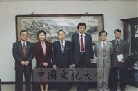 1999年3月16日日本別府大學校長中村賢二郎等一行四人蒞臨本校參訪並拜會董事長張鏡湖的圖片