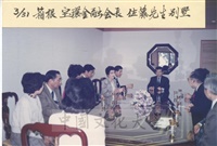 1991年3月31日董事長張鏡湖一行五人蒞臨箱根宝環金融會長佐藤先生別墅接受其招待的圖片