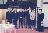 1991年4月3日董事長張鏡湖一行五人參加由日本友人姚旭燈先生、櫻井英太郎先生、關正夫先生等人於日本石油公司貴賓館所舉行的歡迎酒會的圖片