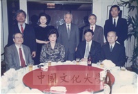 1991年4月6日亞東關係協會設宴招待董事長張鏡湖一行五人的圖片