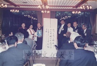 1991年4月7日董事長張鏡湖一行五人前往橫濱訪問日本孝道教團統理岡野正貫夫婦並參加該團恭祝釋迦佛聖誕祭典的圖片