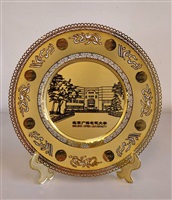 北京廣播電視大學校景紀念圓盤的圖片