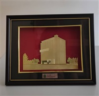 2011年5月24日澳門理工學院(Macao Polytechnic Institute)致贈校園建築金箔圖的圖片