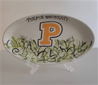 2007年5月25日美國普渡大學致贈陶瓷紀念盤的圖片