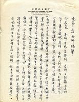 彭培根致張其昀函的圖片