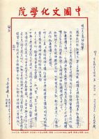 1966年11月22日安密邇致張其昀函的圖片
