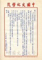 1966年11月16日安密邇致張其昀函的圖片