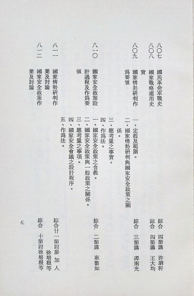 國防研究院第十二期第八課程「國家情勢研判與國家安全政策設計」實施計畫綱要的圖檔，第6張，共19張