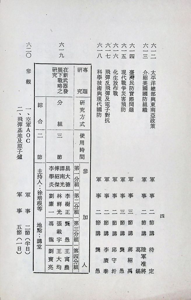 國防研究院第十二期第六課程「新武器與現代戰爭」實施計畫綱要的圖檔，第5張，共14張