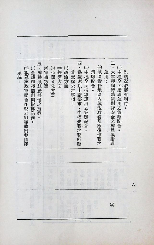 國防研究院第十一期第十四課程「戰區作戰與戰地政務」實施計畫綱要的圖檔，第7張，共12張