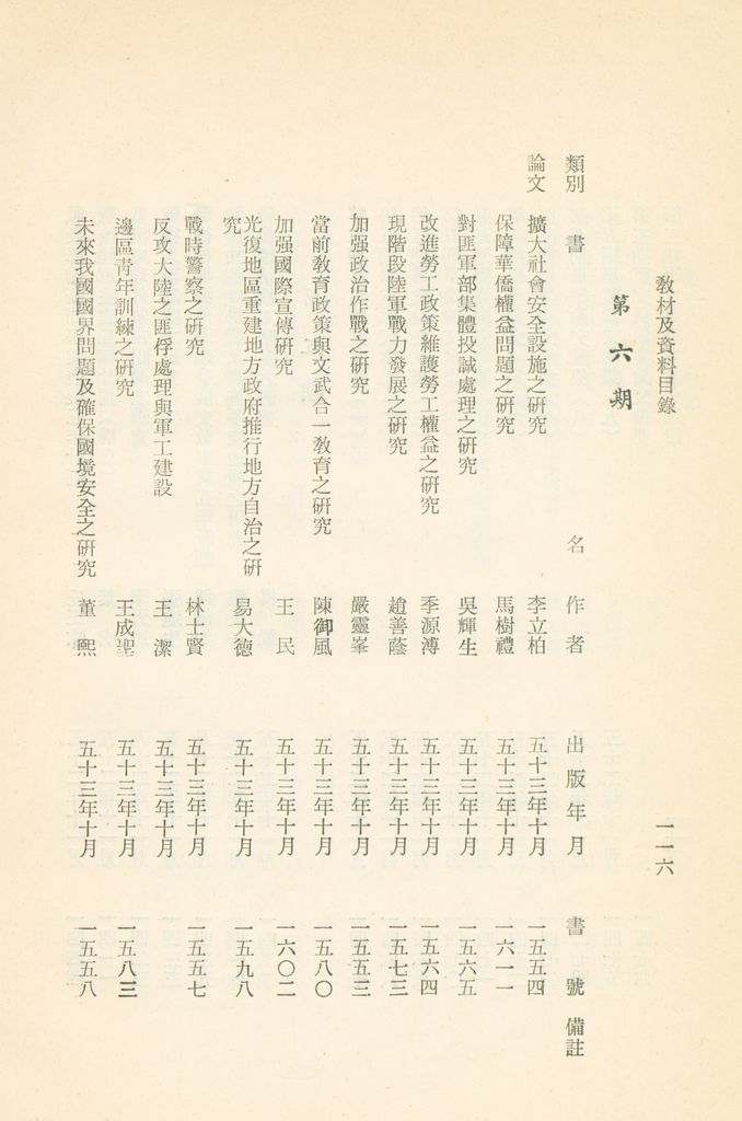 國防研究院教材及研究成果資料目錄的圖檔，第119張，共182張