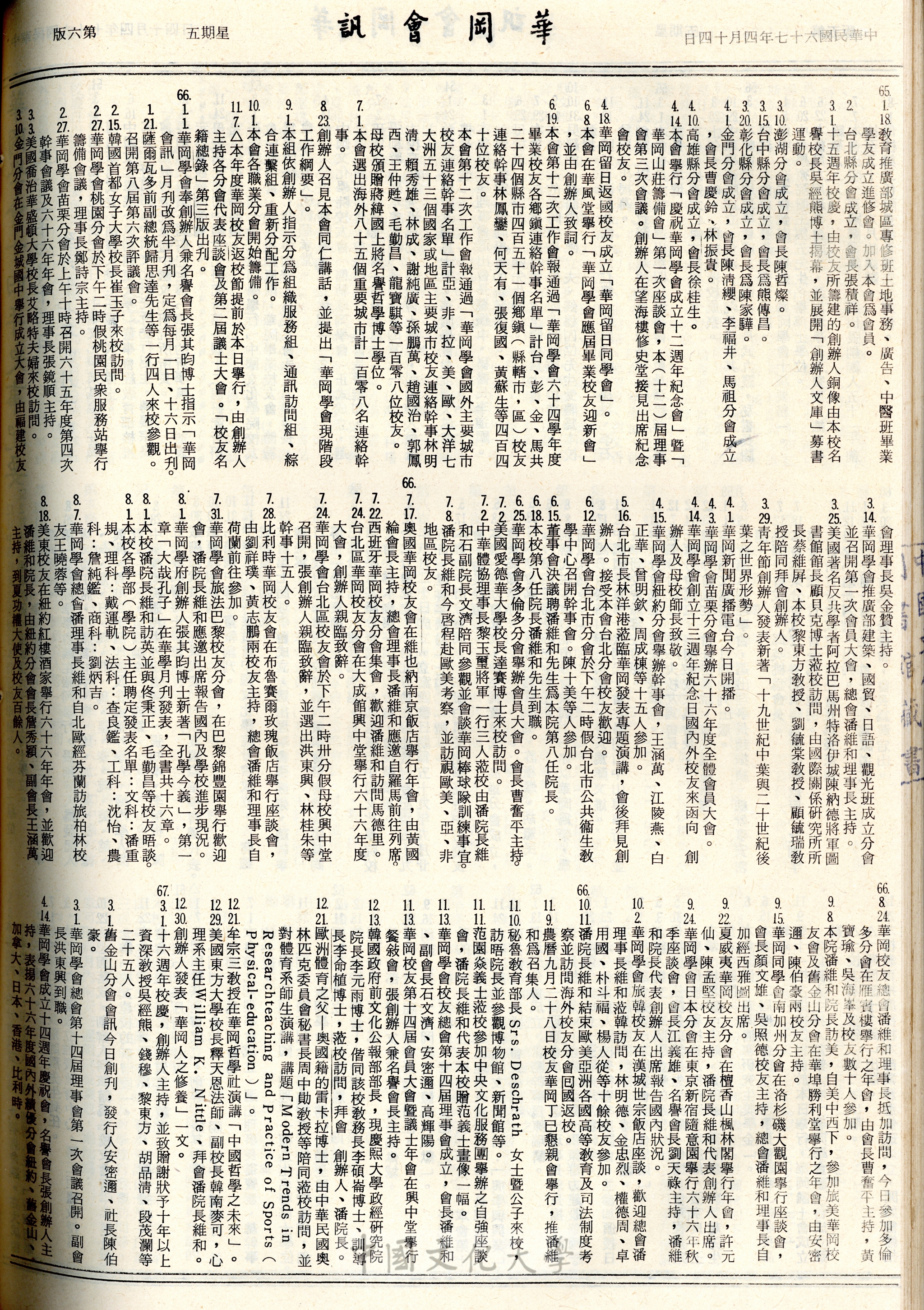 華岡會訊第92、93期的圖檔，第6張，共6張