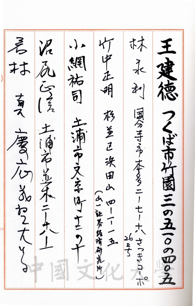 董事長張鏡湖訪日酒會芳名簿的圖檔，第3張，共9張