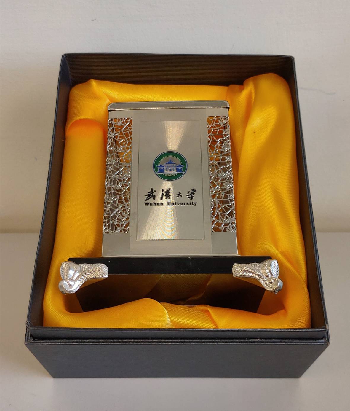 武漢大學鍍銀校徽筆插的圖檔，第5張，共6張