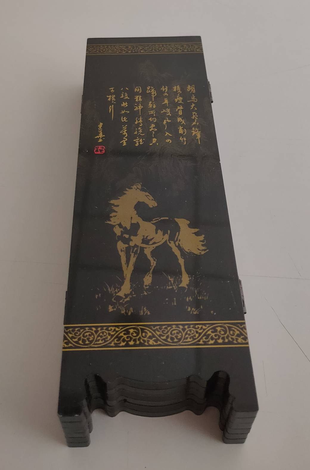 2006年4月20日上海華東理工大學(East China University of Science and Technology)致贈馬到成功八駿圖屏風的圖檔，第4張，共4張
