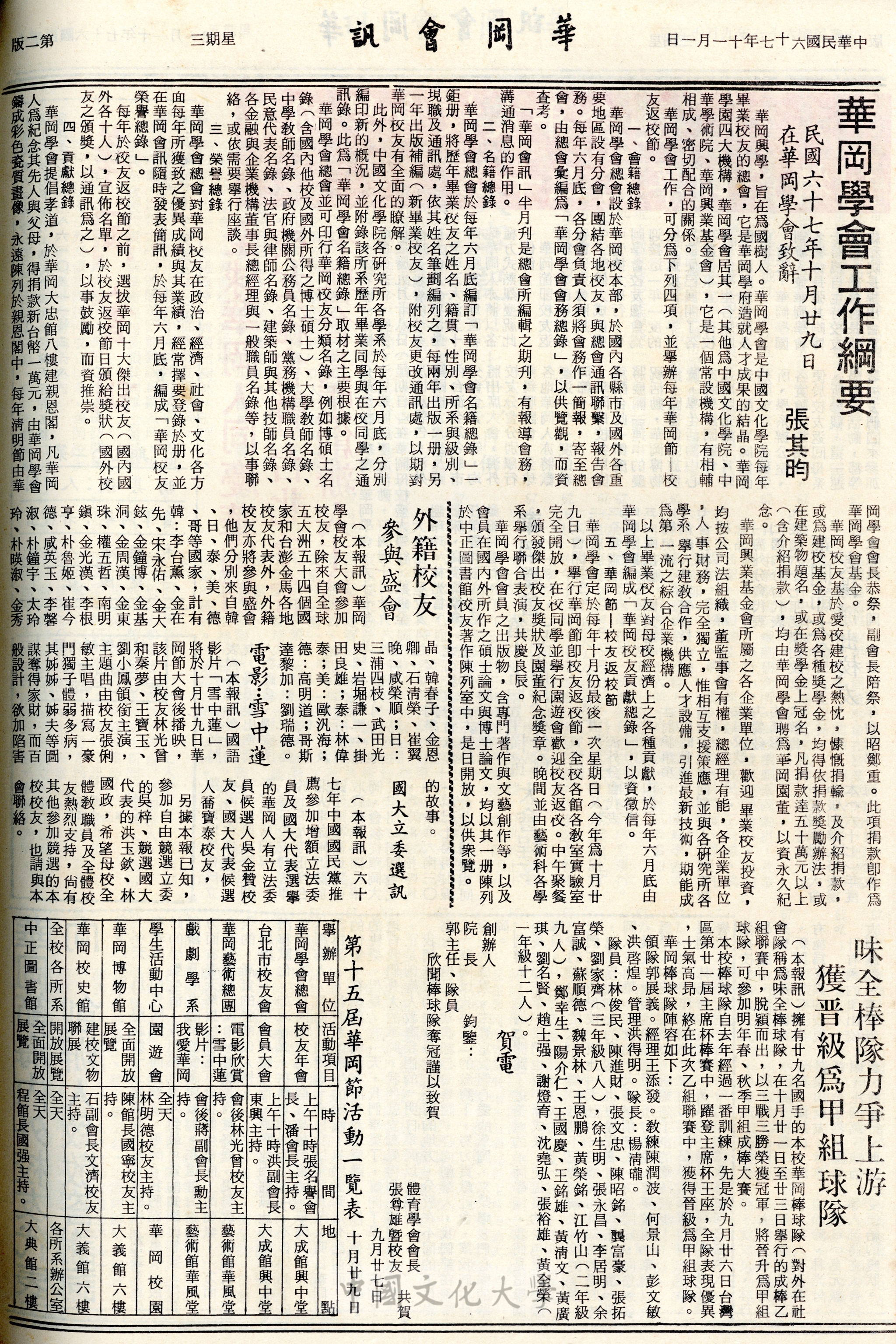 華岡會訊第103期的圖檔，第2張，共14張