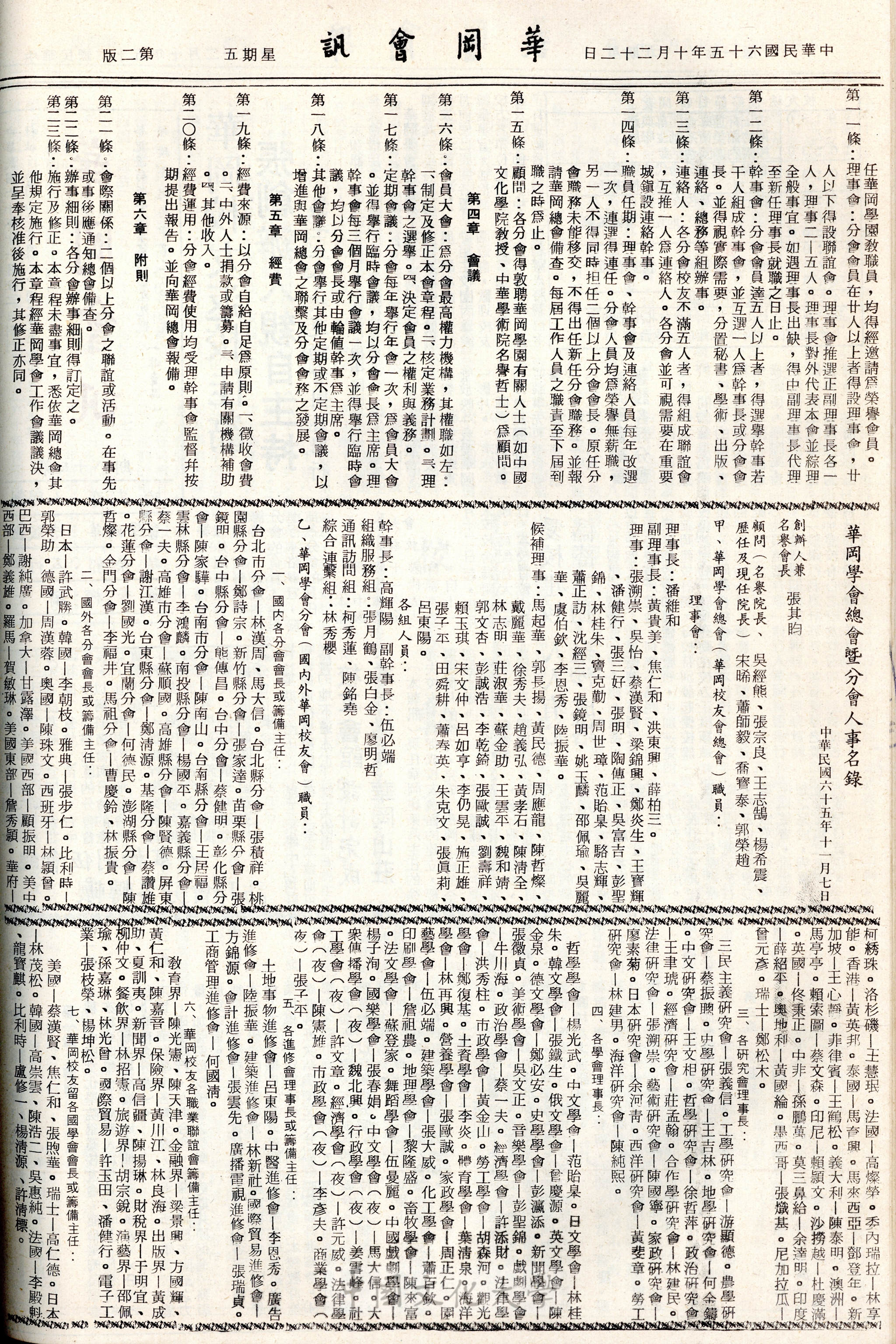 華岡會訊第58期的圖檔，第2張，共4張