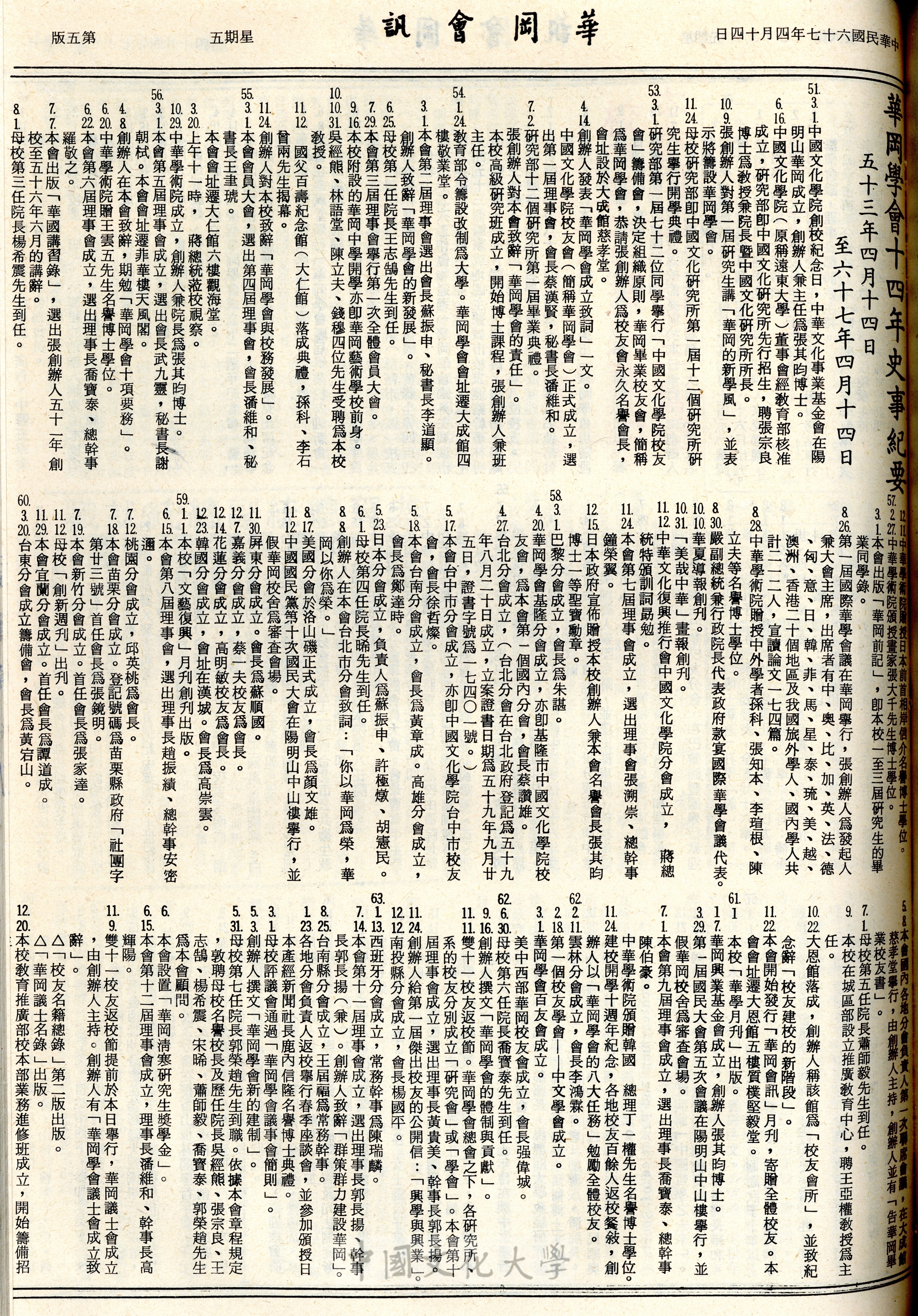 華岡會訊第92、93期的圖檔，第5張，共6張