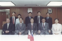 2000年9月28日日本東京富士美術館館長野口滿成拜會亞東關係協會會長林金莖及教育部長曾志朗的圖片