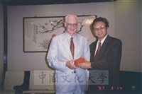 1997年3月14日美國科羅拉多大學大氣科學系教授Prof. William Gray及佛羅里達州立大學大氣科學教授Prof. T. N. Krishmarnusrti蒞臨本校參訪並拜會董事長張鏡湖的圖片