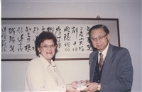 俄羅斯聖彼得堡大學校長薇爾碧芝卡雅蒞臨本校參訪並拜會董事長張鏡湖、校長林彩梅的圖片