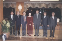 1996年3月30日董事長張鏡湖率同校長林彩梅等一行拜會日本別府大學校長西村駿一先生的圖片