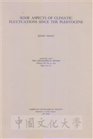 Some aspects of climatic fluctuations since the pleistocene的圖片