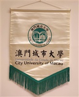 澳門城市大學( City University of Macau )校徽錦旗的圖片