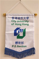 2010年1月香港城市大學體育部致贈校徽錦旗的圖片