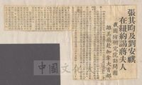 張其昀及劉安祺在紐約謁蔣夫人的圖片